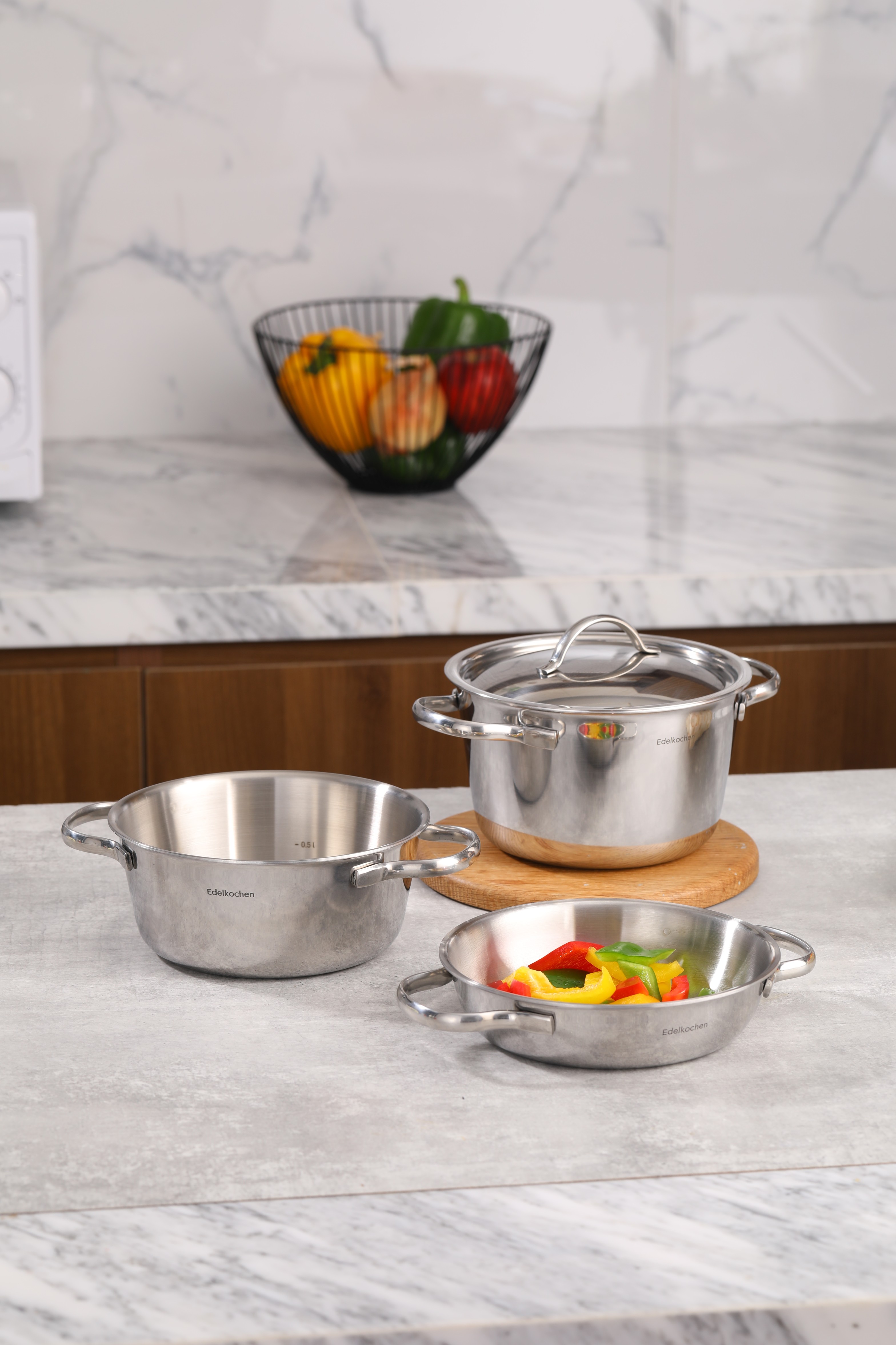 Bộ nồi mini Edelkochen 3 lớp 16cm