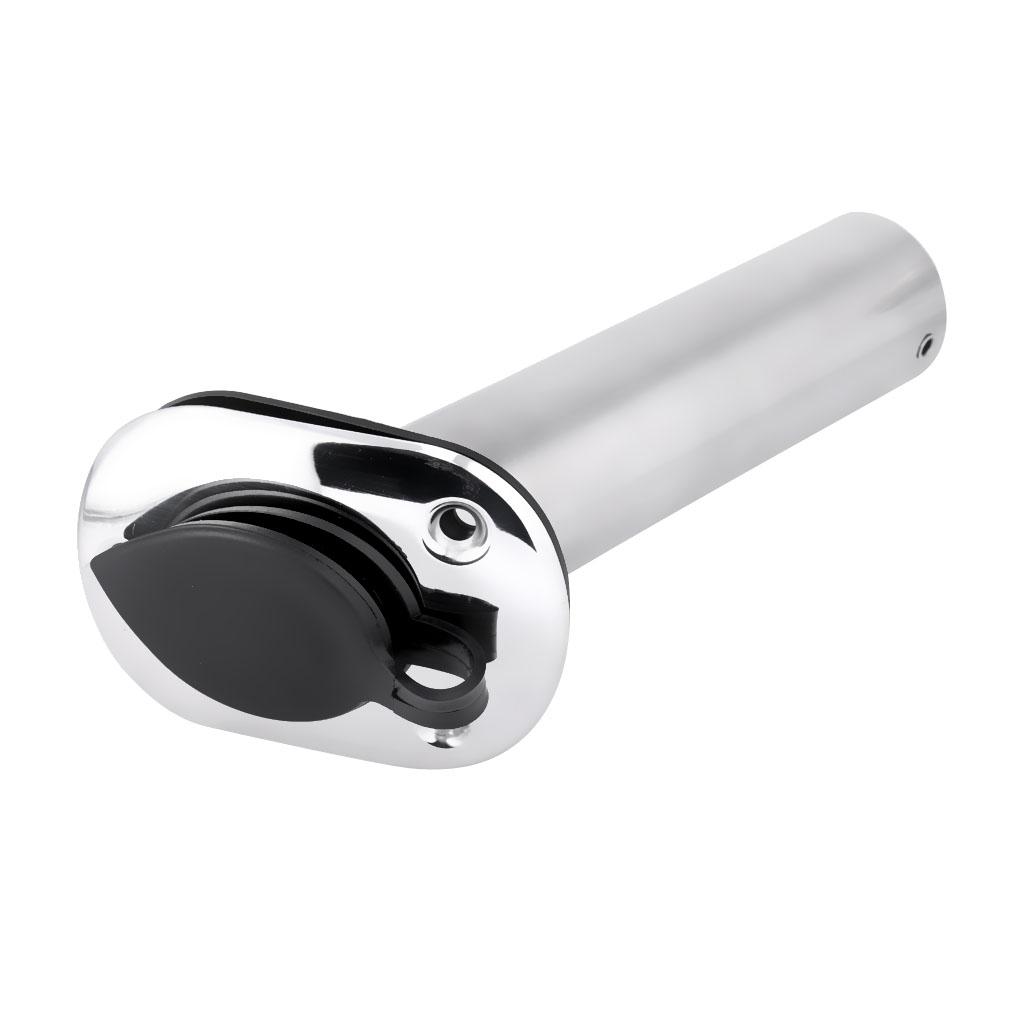 3Pcs Stainless Steel Kayak Marine Boat Fishing Rod Holder 30 Degree Bracket