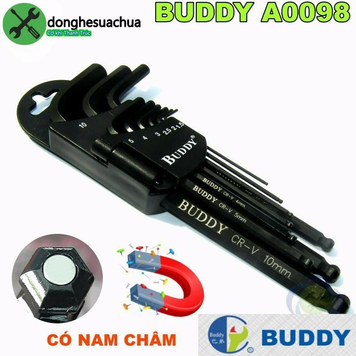 Bộ lục giác 9 cây Buddy BA0098 có nam châm