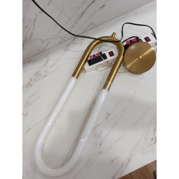Đèn thả elip tích hợp led, đèn phòng ngủ, đèn decor