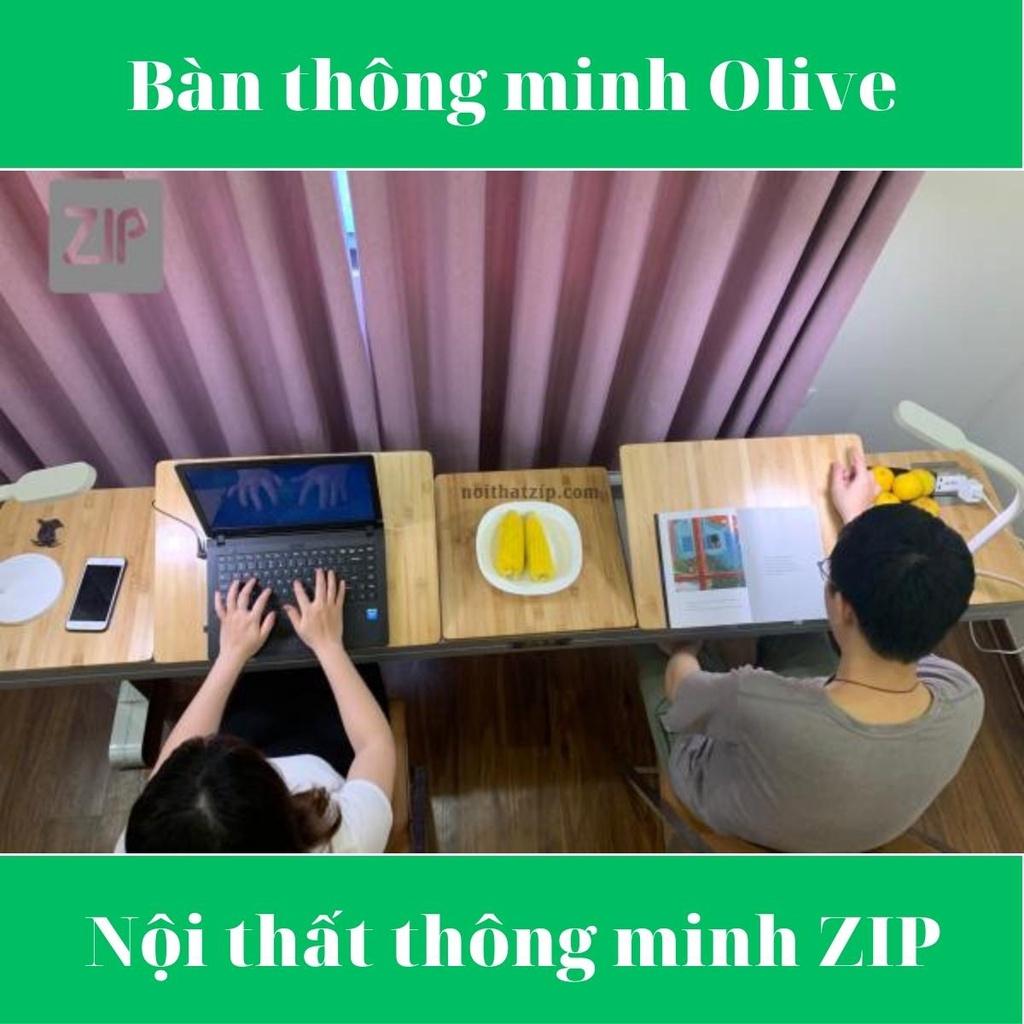 Bàn học - làm việc thông minh đa chức năng Olive dài 1m4, cho một người, Bảo hành 12 tháng