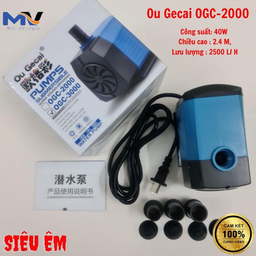 Máy bơm nước bể cá Ou Geca OGC-1000/2000/3000/4000/5000/6000 siêu êm