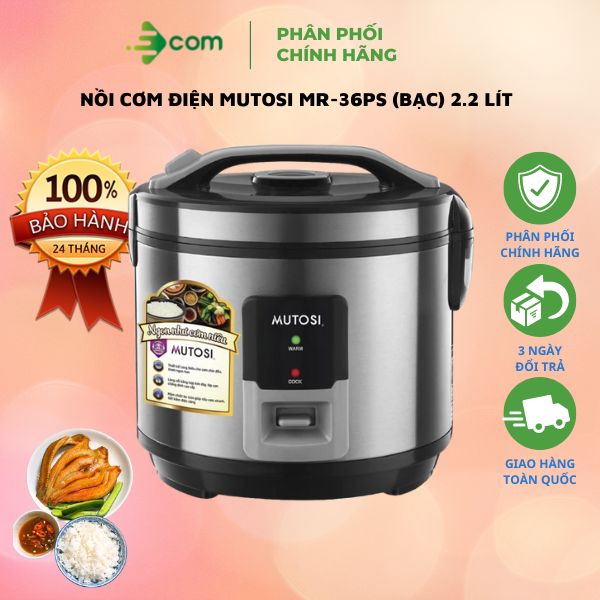 NỒI CƠM ĐIỆN MUTOSI MR-36PS 2.2 LÍT - Hàng chính hãng