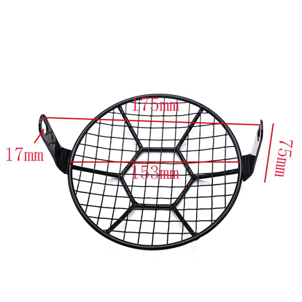 Retro Motorcycle Headlight Mesh  Mount  For
