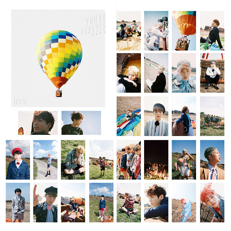 Hộp 30 thẻ ảnh Lomo card BTS