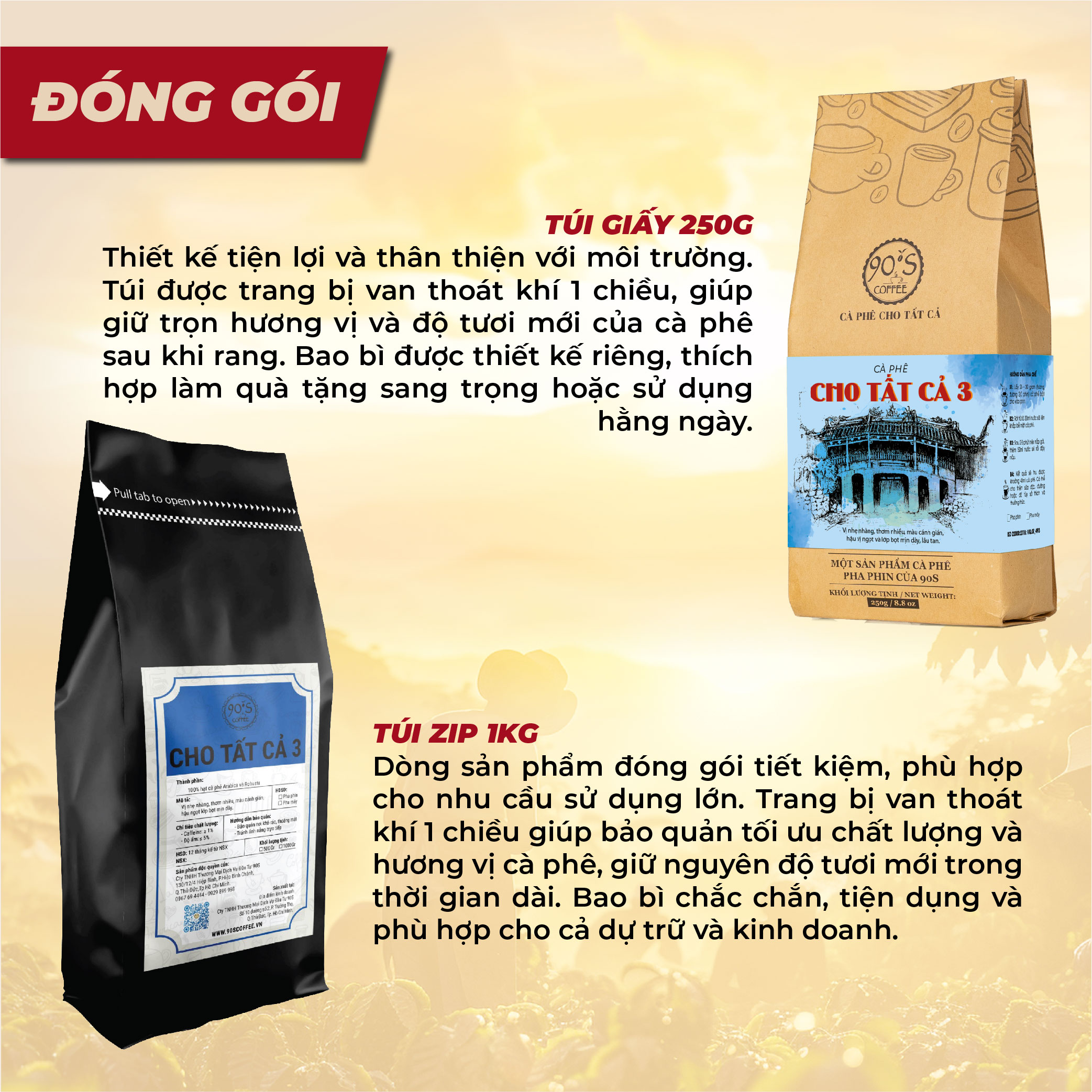 Cà Phê Nguyên Chất Rang Mộc - Gu Đắng Dịu Hậu Ngọt Thơm Tinh Tế (Cho Tất Cả 3) | 90S COFFEE