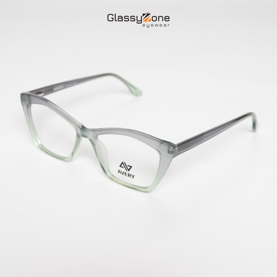 Gọng kính cận, Mắt kính giả cận Acetate Form mắt mèo Nữ Avery 28007 - GlassyZone