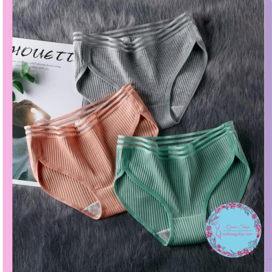 Quần lót cotton sợi tăm tre cao cấp thông hơi cực đẹp, quần lót nữ - đồ lót nữ đẹp DL106