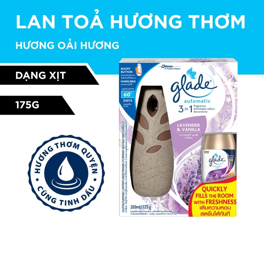 GLADE Xịt thơm phòng tự động Hương Lavender 175g