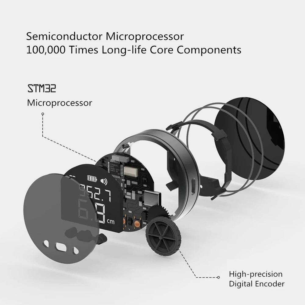 Thước Điện Tử Đo Khoảng Cách Xiaomi Youpin Duka Màn Hình LCD HD 8 Chức Năng Nhỏ Gọn Chuyên Dụng