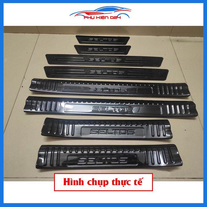 Nẹp bước chân trong ngoài TITAN ô tô Seltos 2020-2021-2022 chống trầy bảo vệ trang trí xe