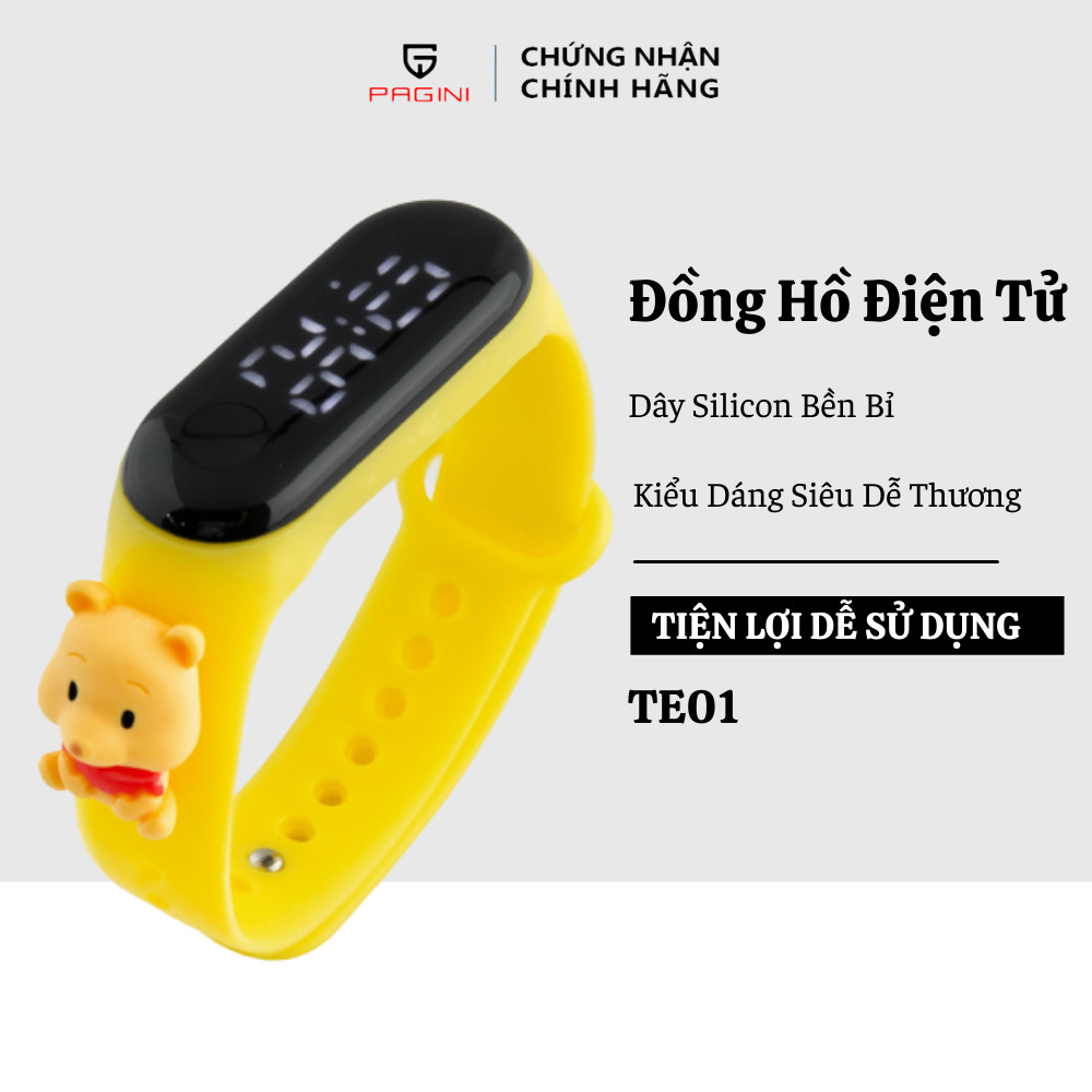 Đồng hồ điện tử UNISEX màn hình led hiển thị cực cool – Dây đeo silicone