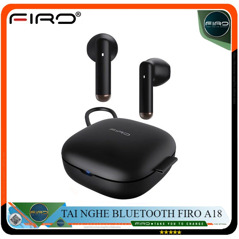 Tai Nghe Bluetooth Nhét Tai Không Dây FIRO A18 - Pin Dock Sạc 300mAh - Bluetooth V5.3 - Tai Nghe FIRO A18 Điều Khiển Cảm Ứng Thông Minh - Công Nghệ Kháng Nước IPX5 - Tai Nghe Không Dây FIRO A18 - Phù Hợp Với Tất Cả Dòng Máy - Hàng Chính Hãng