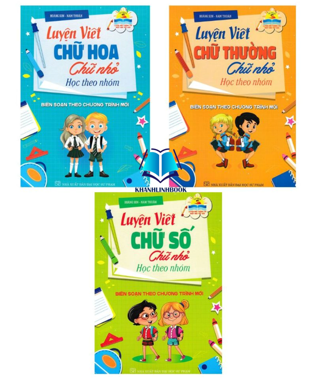 Sách - Combo luyện viết chữ hoa + chữ thường + chữ số (chữ nhỏ - học theo nhóm)