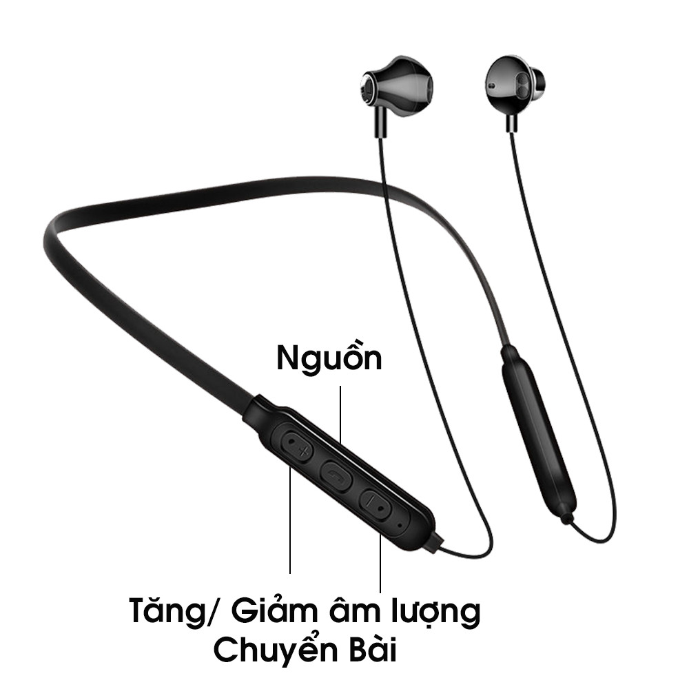 Tai nghe Bluetooth Không dây Màu Đen - Hàng Chính Hãng