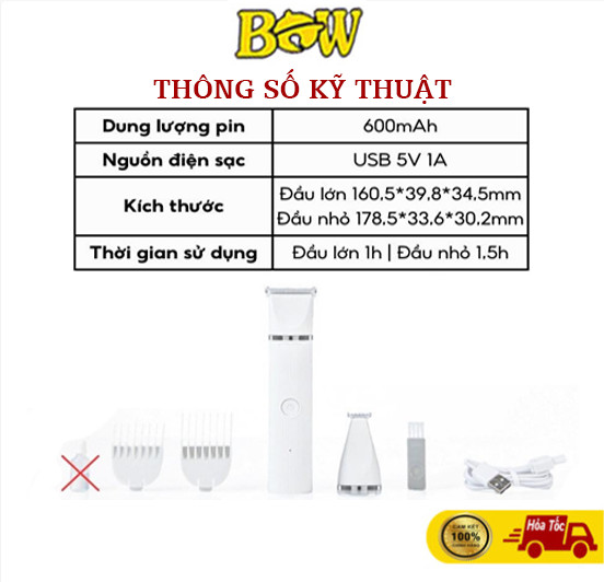 Tông Đơ Petkit 2in1 Pro 2023 Đầu Đa Năng Cạo Lông Và Lòng Bàn Chân Cho Thú Cưng