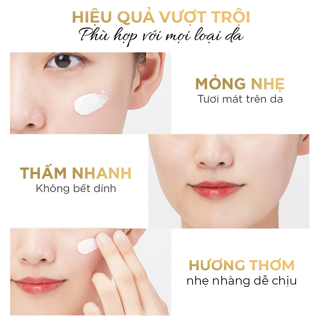 Kem Chống Nắng Oriskin UV Perfect Sun Cream, Nâng Tone Da, Dùng Cho Cả Da Khô, Dầu Mụn, Nhạy Cảm.