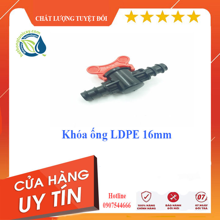 Van chặn ống tưới 16mm
