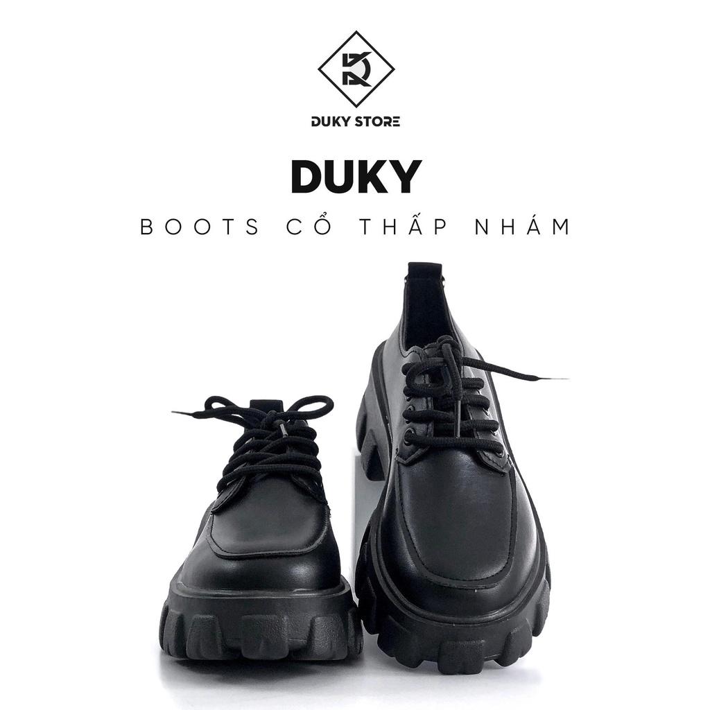 Giày Boot cổ thấp nữ đế độn siêu tăng chiều cao hàng có sẵn - Duky Store