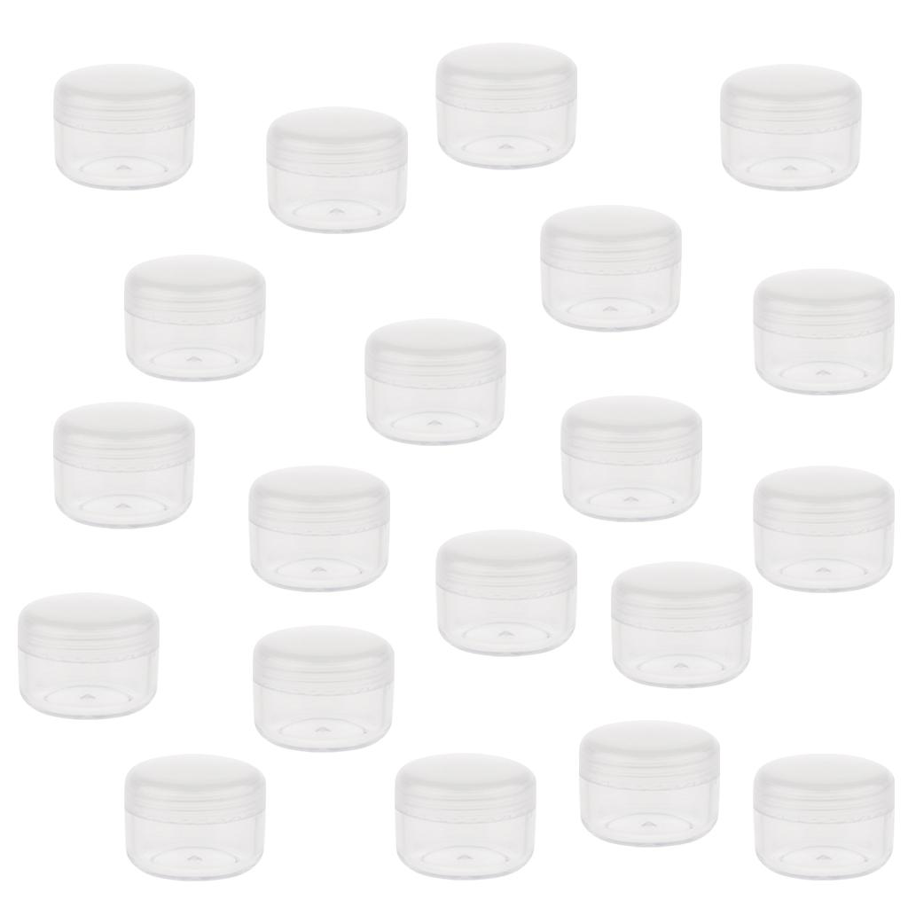 Small Plastic Cosmetic Cream Jars Pots Empty Cosmetic Containers with Lids 5g