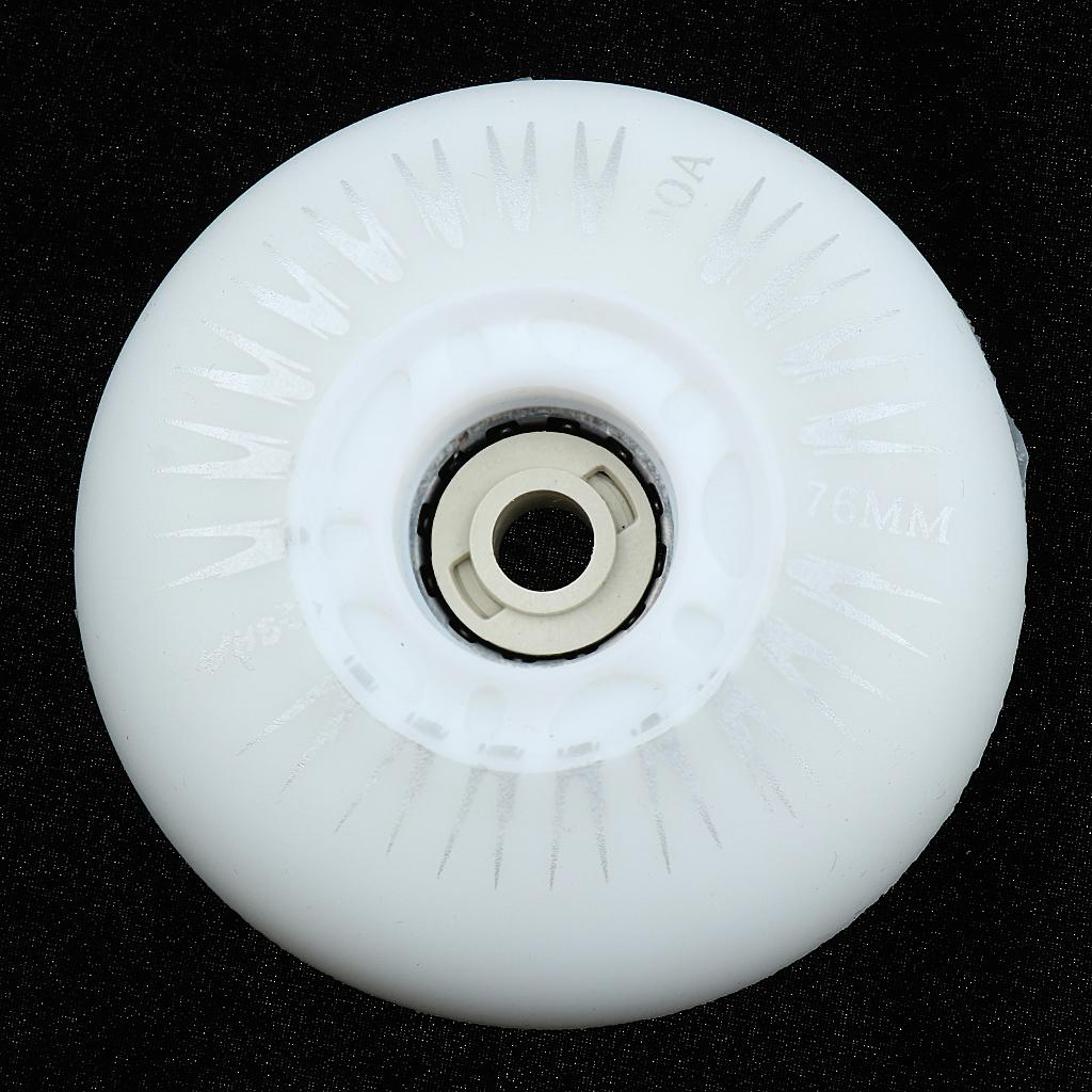 4 Pieces LED Lights Flashing Inline Roller Skate Replacement Wheels 3 Sizes