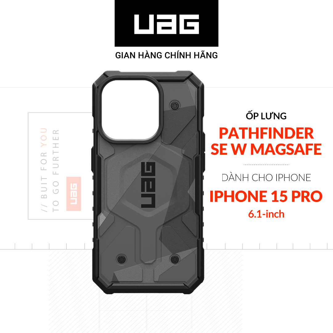 Ốp Lưng Chống Sốc UAG Pathfinder SE Hỗ Trợ Sạc Magsafe cho iPhone 15 Pro [6.1 inch] Hàng chính hãng