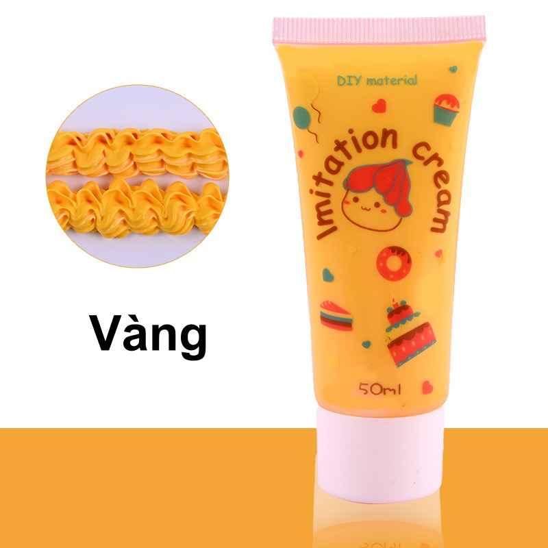 Kem keo 50ml trang trí ốp điện thoại, gương, cặp tóc... (có tặng kèm đầu bắt kem)