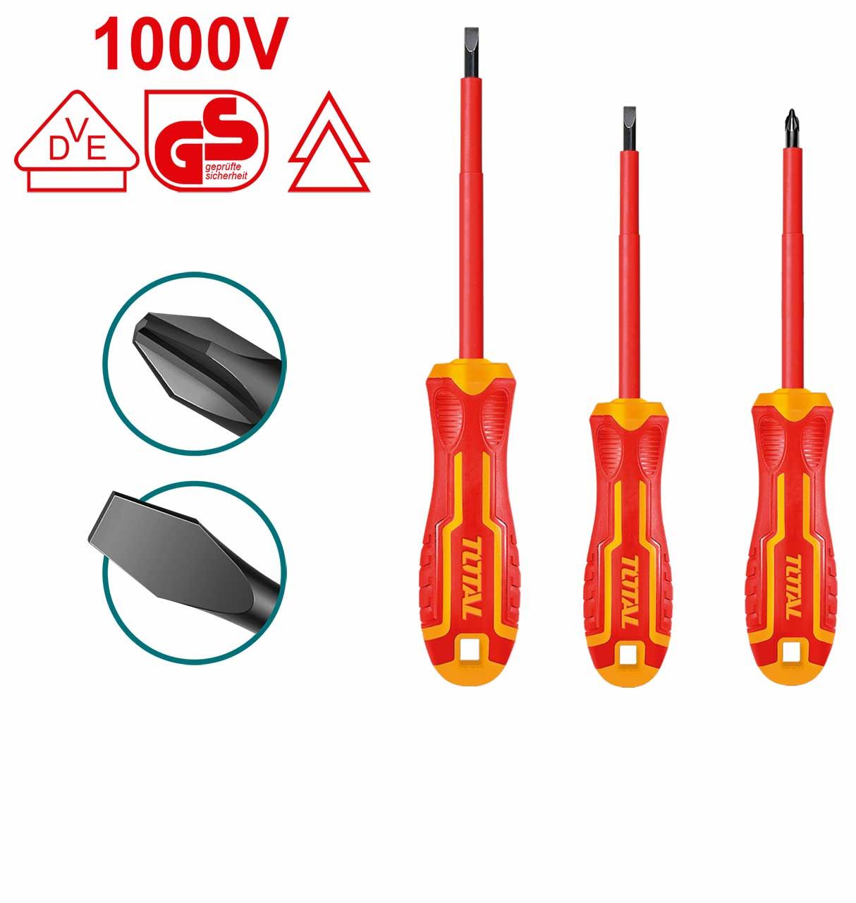 BỘ 3 TUA VÍT CÁCH ĐIỆN TOTAL THTIS036 - HÀNG CHÍNH HÃNG