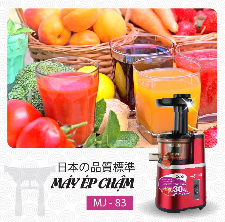 Máy Ép Chậm Mutosi MJ-83 - Hàng chính hãng