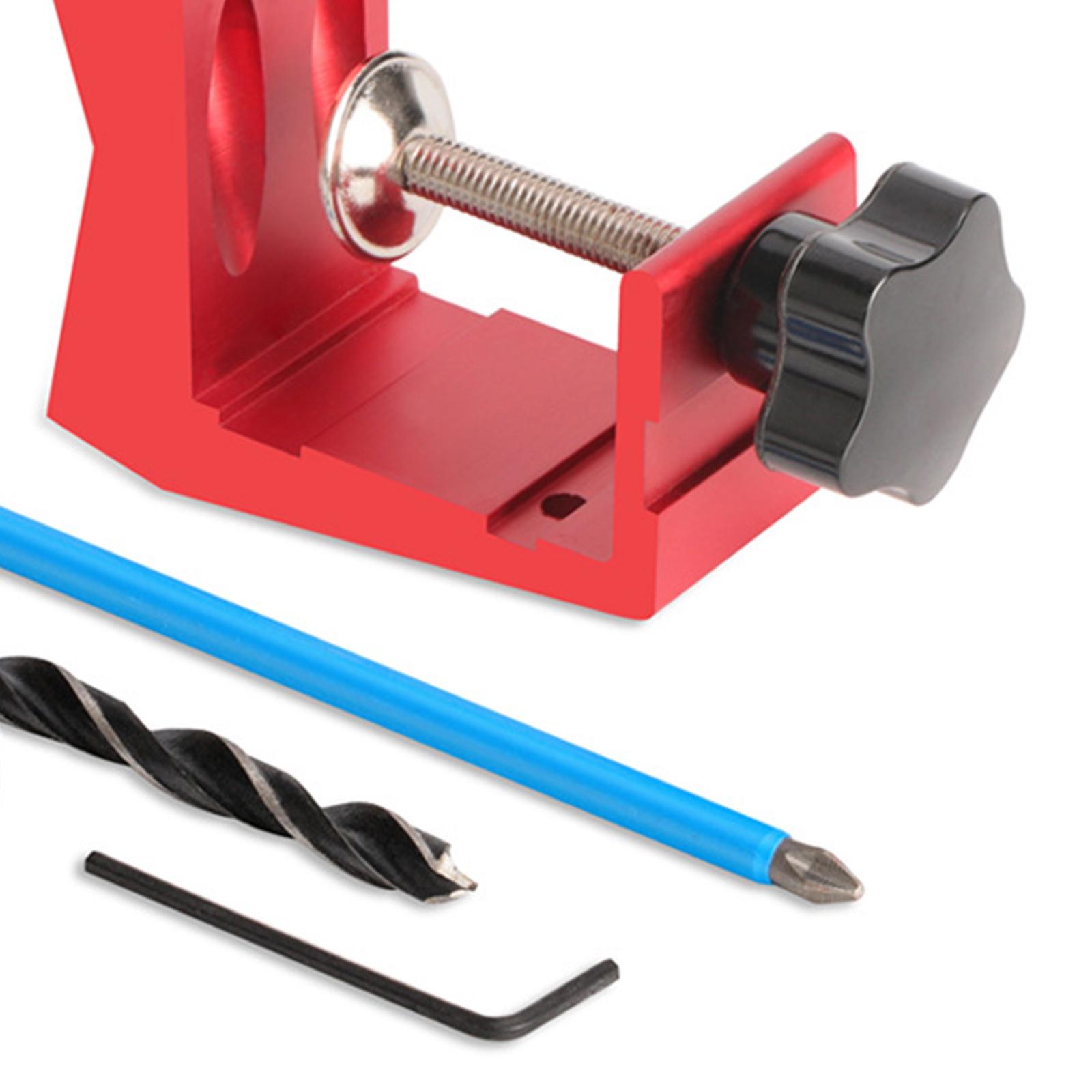 Portable Woodworking Oblique Hole Locator Tools Hole Jig Kit Drill Guide Set DIY Hole Digging Hole Opener Drill Locator Drill Bits Carpentry Tools