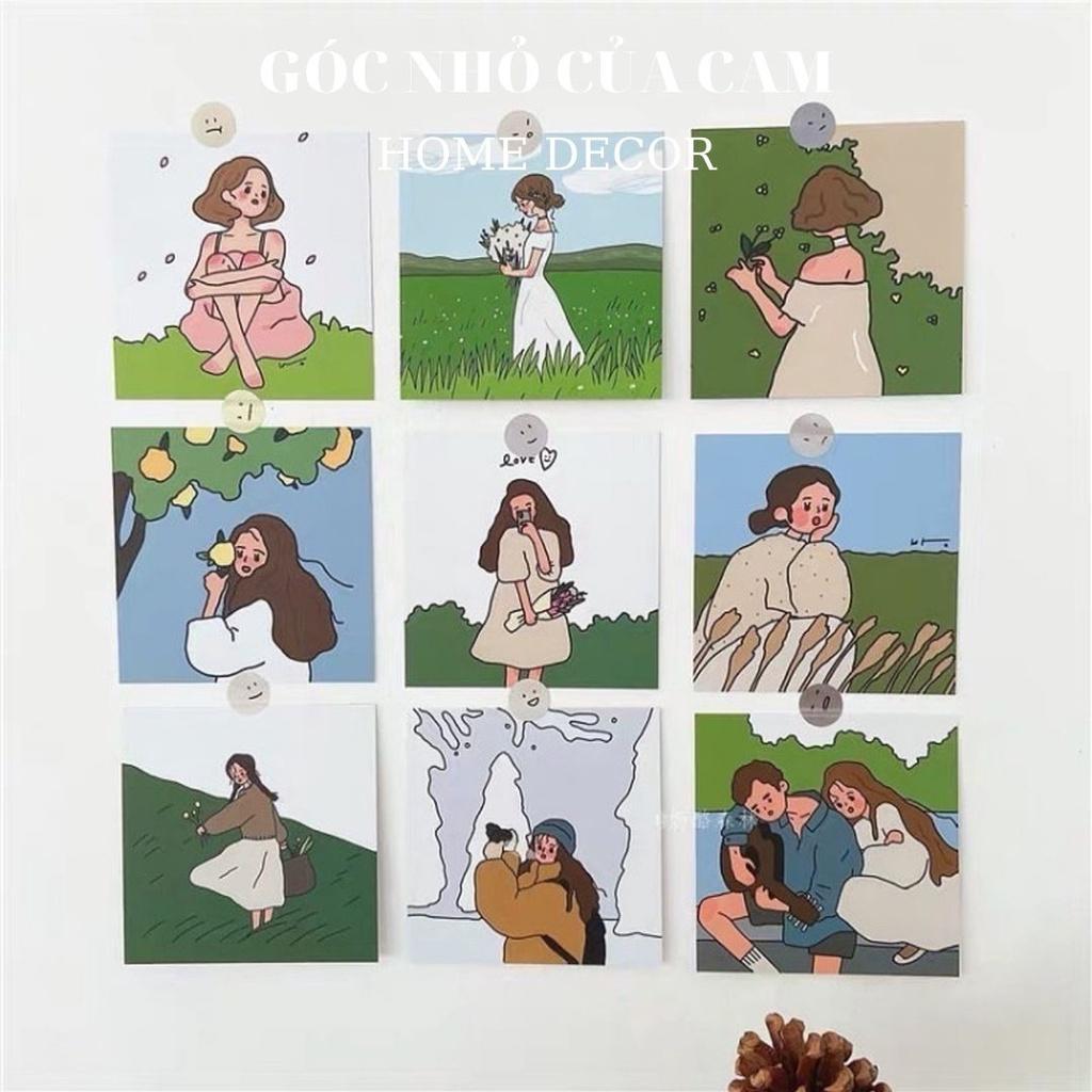 CARD CÔ GÁI MỘNG MƠ TRANG TRÍ