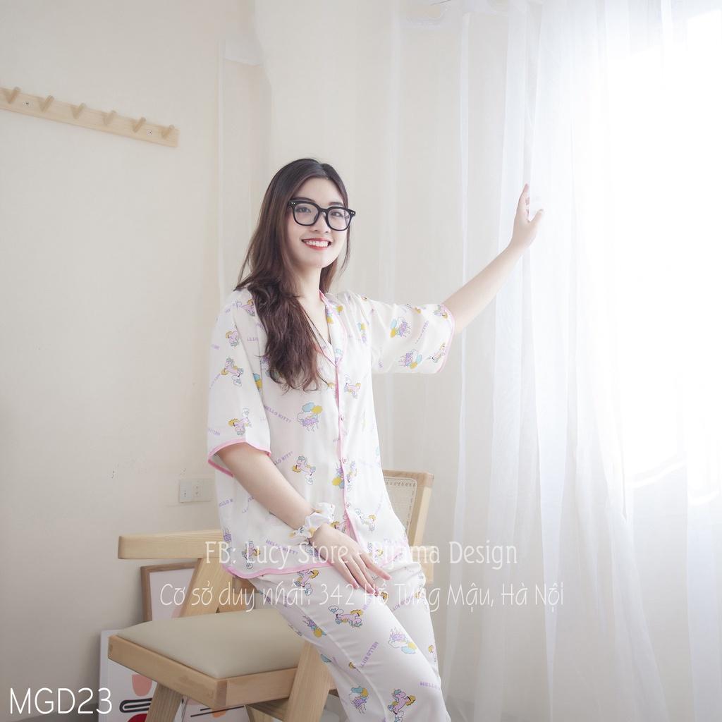 Pijama Nữ Lụa, Đồ Ngủ Lụa Mát Hàng Siêu Cấp