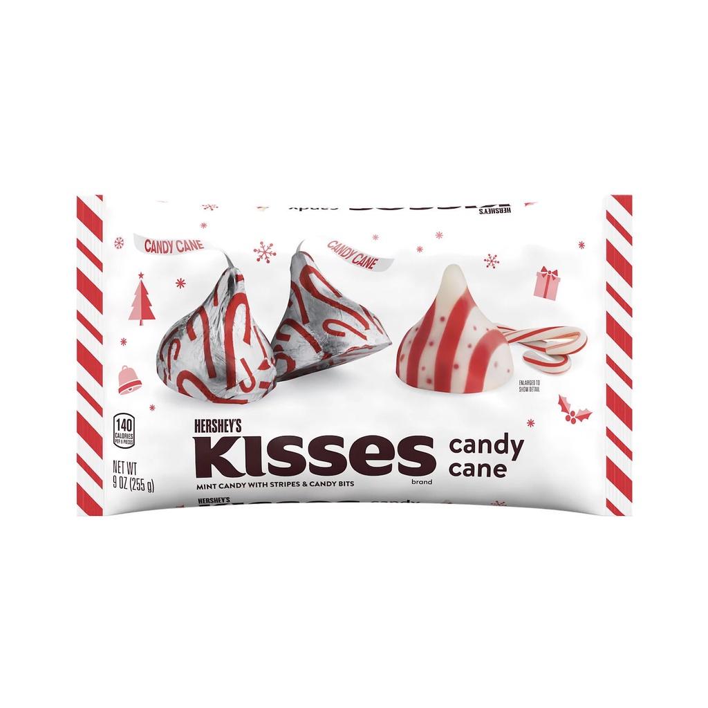 TÚI 255g SOCOLA BẠC HÀ Hershey Kisses Candy Cane Mint With Stripes and Candy Bits, Christmas - MẪU GIÁNG SINH (9 oz)