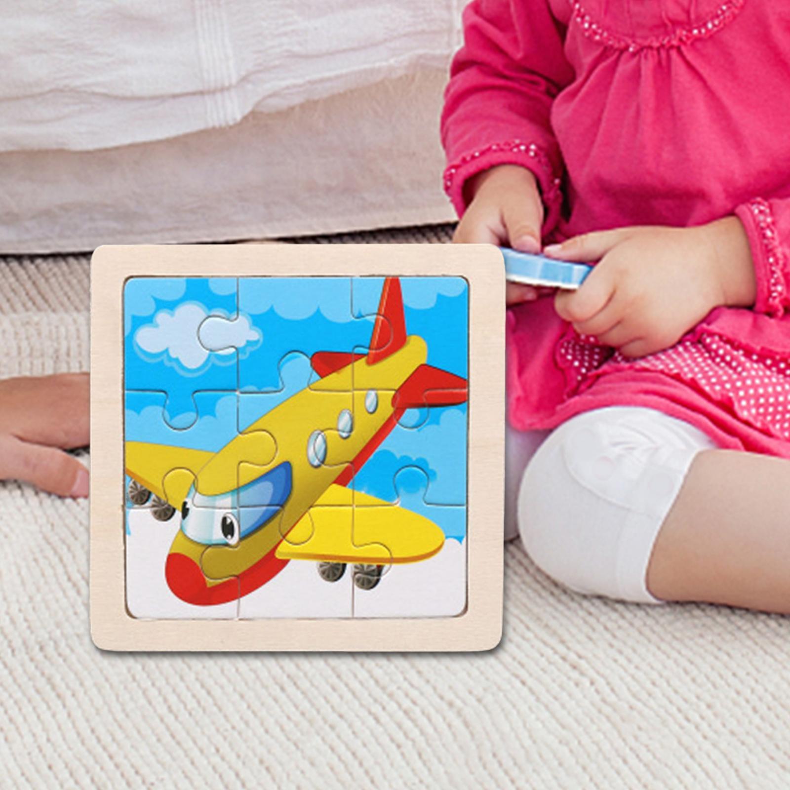 Wooden Jigsaw Puzzles Early Learning Educational Toys for Kids Toddlers