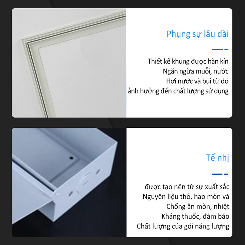 Bảng điều khiển đèn bảo vệ điện hộp/tán tấm tấm đèn hộp/tích hợp trần bảng điều khiển hộp/bộ đèn LED bảng điều khiển Tùy chỉnh sản phẩm phần cứng
