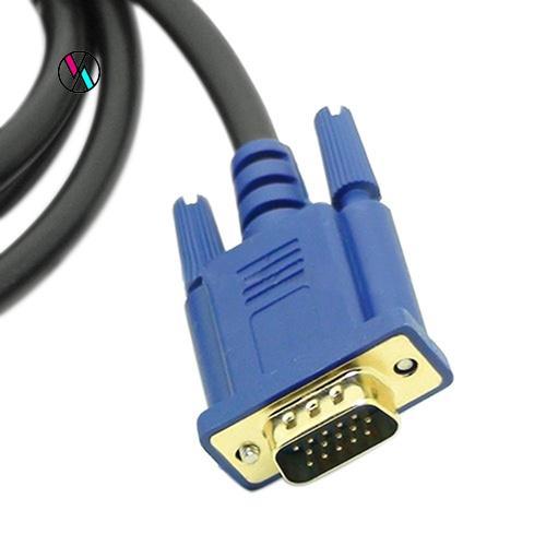 Dây cáp chuyển đổi VGA HDMI sang VGA 6Ft 1080P HDMI màu vàng chuyên dụng