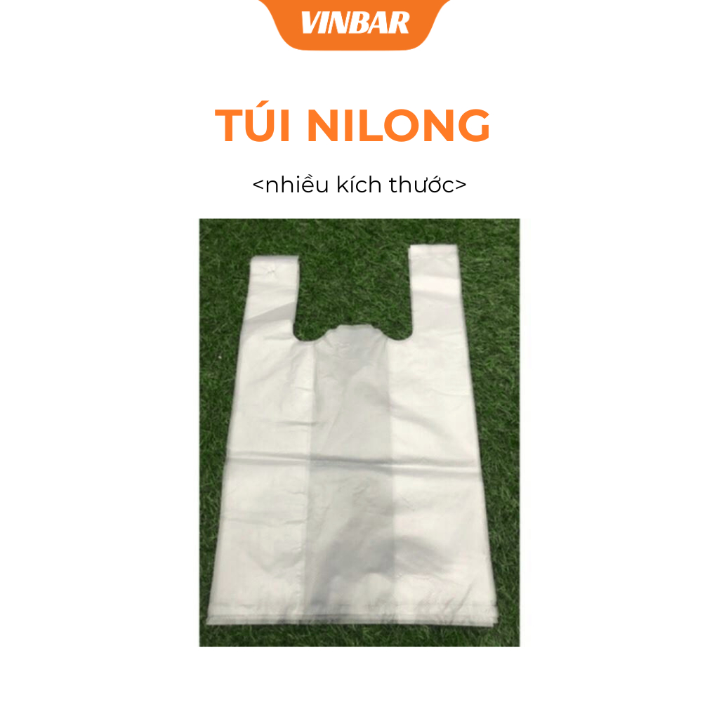 TÚI NILON TRẮNG  2 QUAI 1 KG