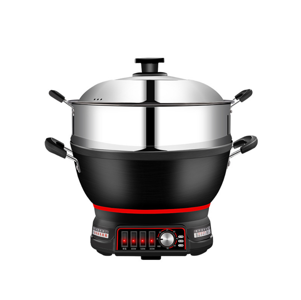 Chảo Điện Gang Gia Đình Đa Năng Cooking Stew Integrated Electric Steamer 36CM