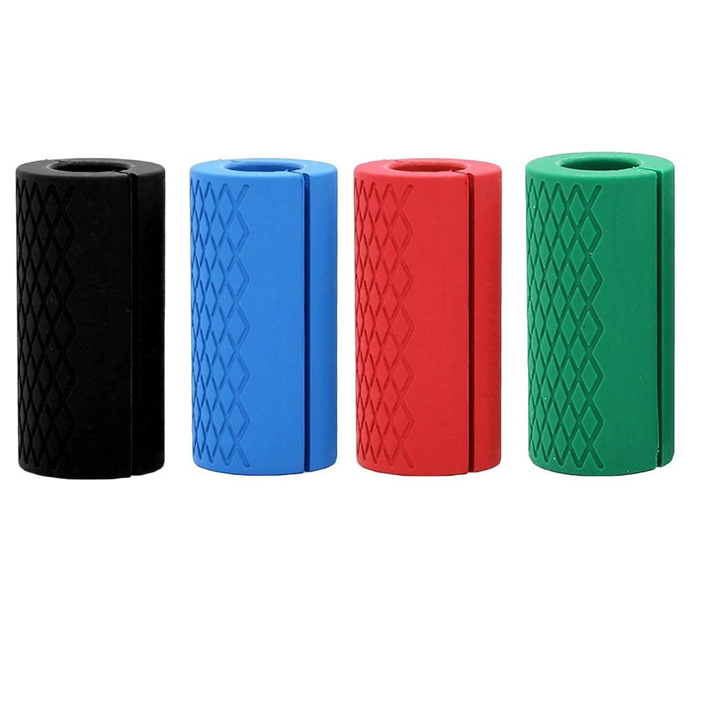 4x Fat Bar Thick Barbell Dumbbell Grips for Weightlifting Strengthen Forearm