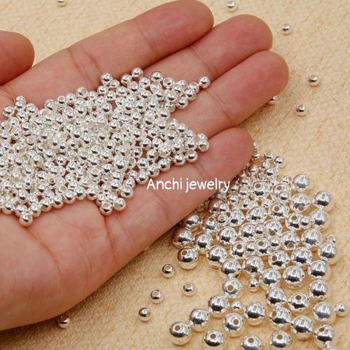 Vòng tay chỉ đỏ bi bạc 4mm may mắn phong thủy, Anchi jewelry