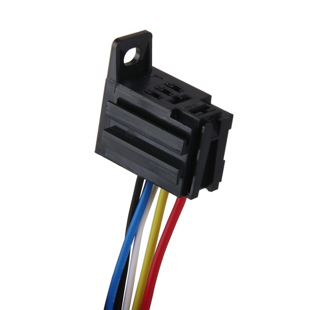 4-30pack Car 12V 12 DC 20A/30A AMP Relay Harness Socket 5Pin 5 Wire