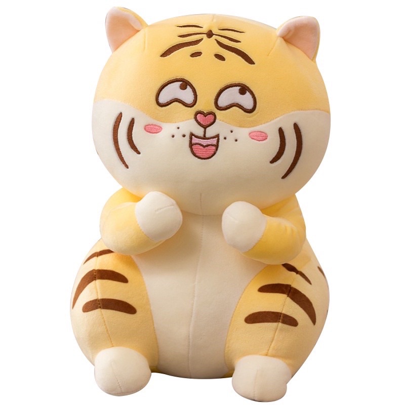 Gấu Bông Con Hổ Ngồi, Cọp Ngồi Chibi Siêu Dễ Thương Đáng Yêu (30cm) Vải Miniso Mềm Mại Êm Ái, Hàng Cao Cấp Loại 1, An Toàn Cho Trẻ Nhỏ