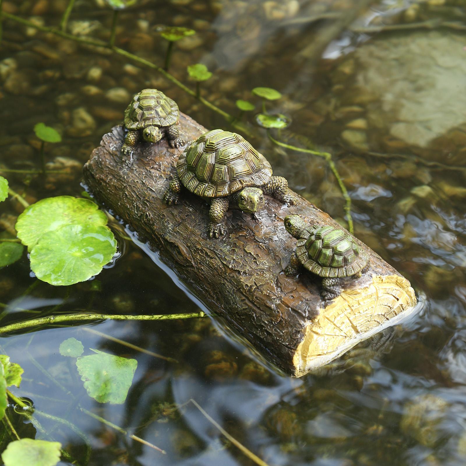 Turtle Floating Ornament Figurine Fairy Garden Statue DIY for Outdoor Indoor