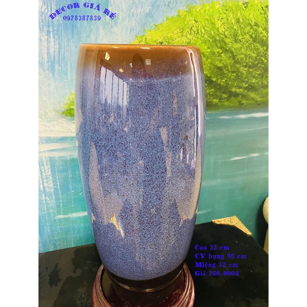LỌ HOA DÁNG TRỤ CAO 33 CM TRANG TRÍ NHÀ CỬA