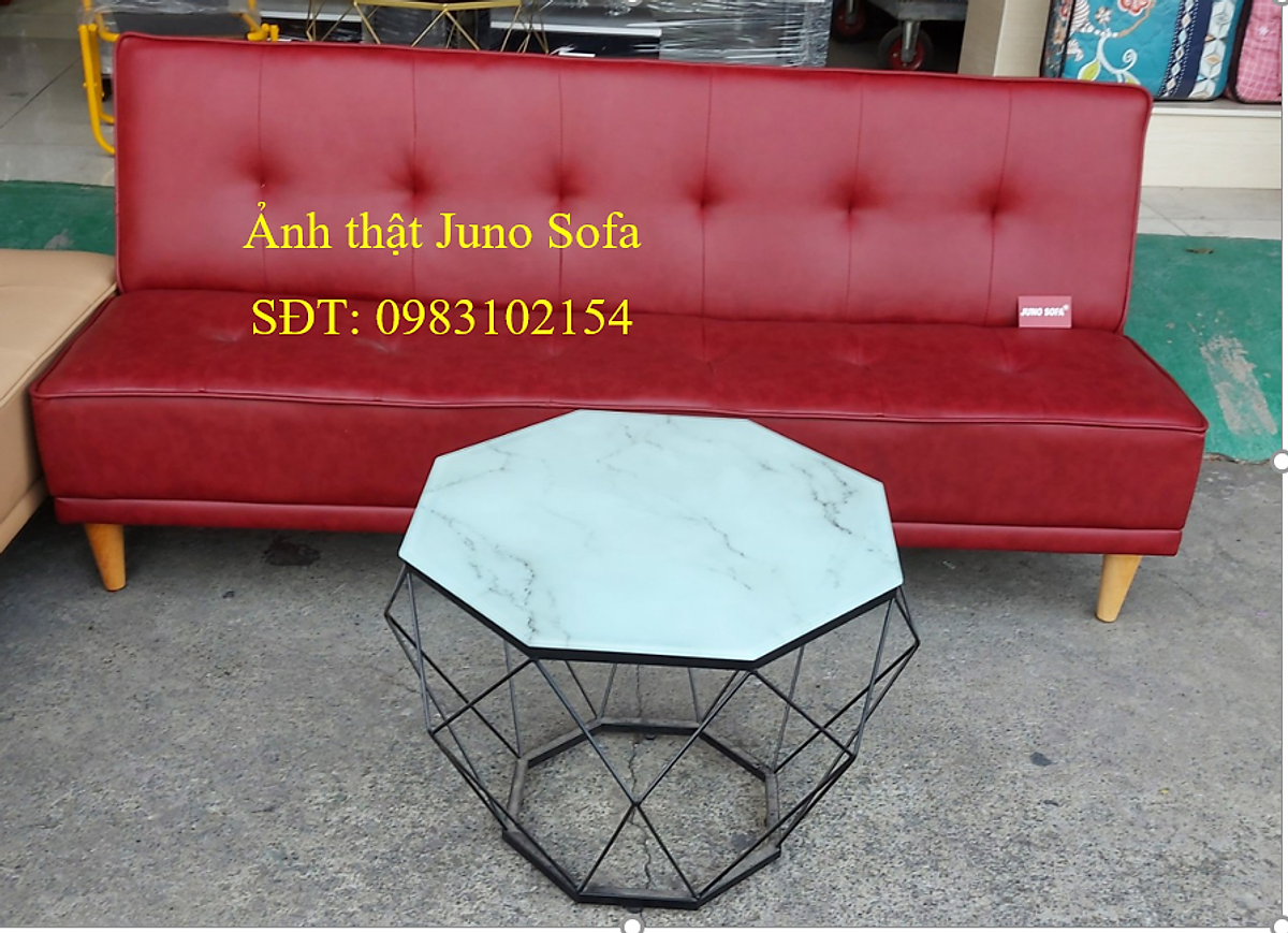 Sofa bed da 1m7 và bàn kim cương Juno Sofa