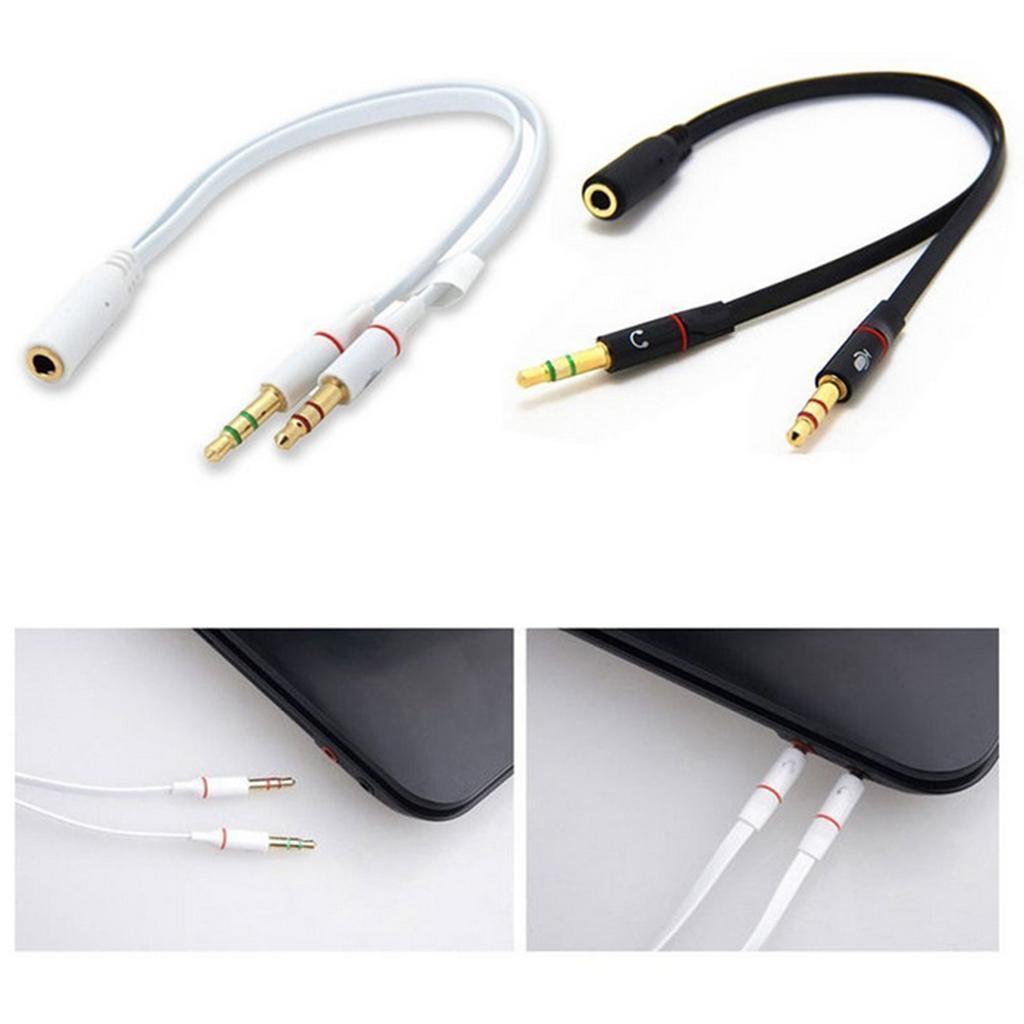 1 Piece 3.5mm Female to 2 Male Adaptor 3.5mm Male to USB Male Adapter