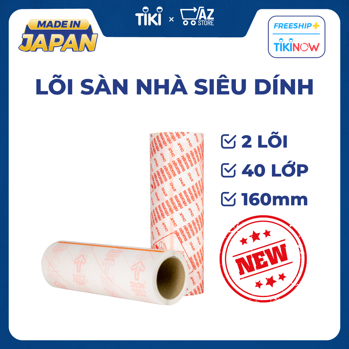 Lõi Lăn Bụi 16cm - Lõi Lăn Bụi Sàn Nhà ColoColo Nhật Bản