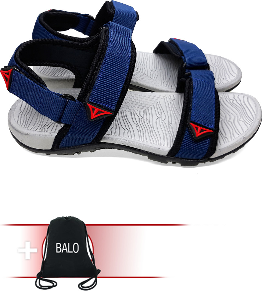 Giày Sandal Việt Thủy Quai Chéo VT2 - Xanh Dương - Kèm Balo Túi Rút Đặc Biệt