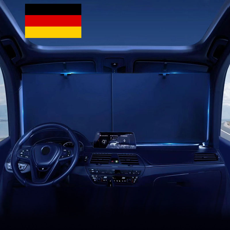 Combo 2 Rèm Che Nắng Treo Kính Lái Cách nhiệt, Chống Nắng Ô Tô AUTO SUNSHADE Germany