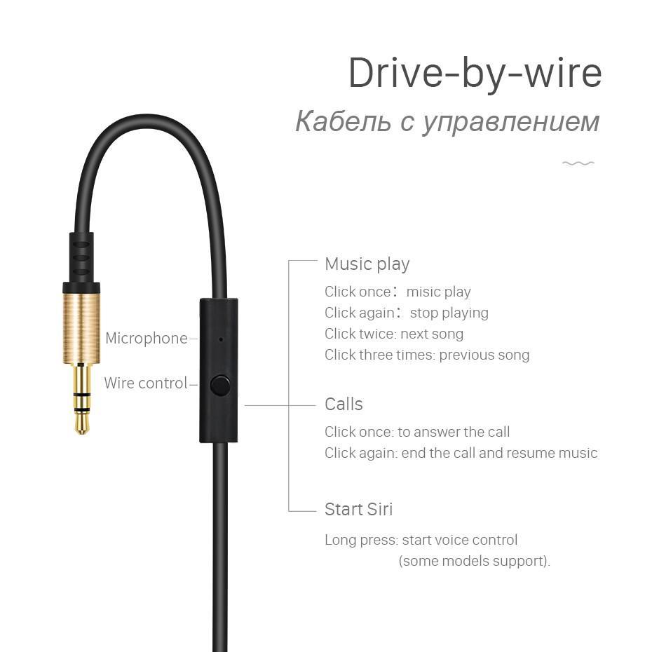 Dây cáp âm thanh HOCO. chuyển đổi 3.5mm đầu cắm sang đầu cắm AUX tích hợp mi cờ rô dành cho loa điện thoại